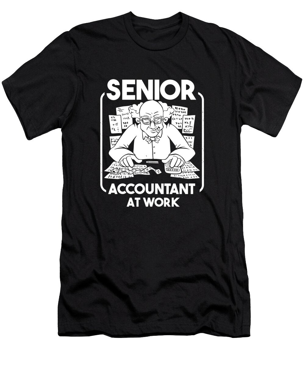 Bookkeeper Finance Accounting Cpa Senior Accountant Crazy Squirrel T-Shirt
