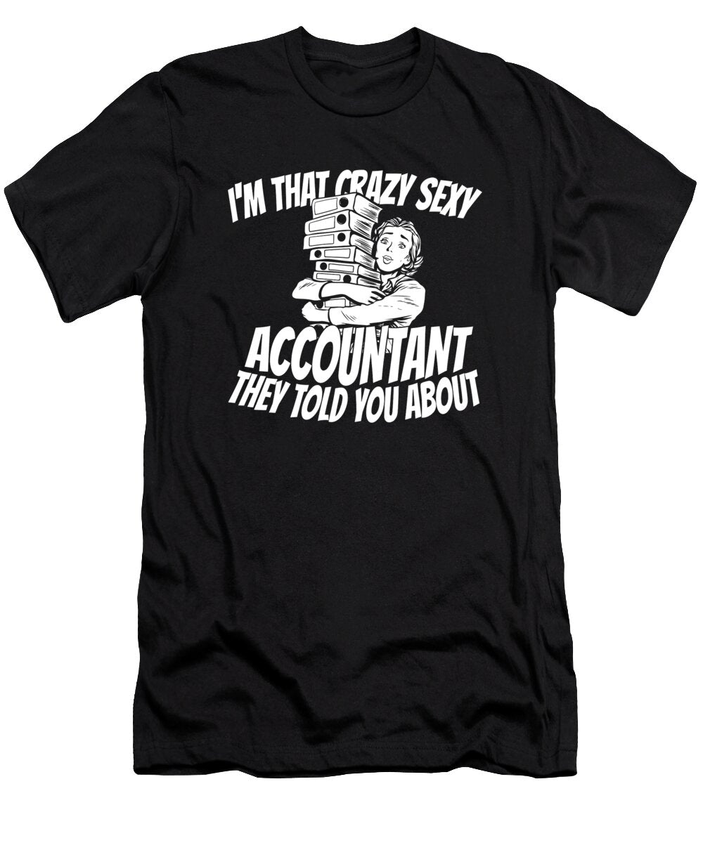 Bookkeeper Ledgers Cpa Finance Bookkeeping Sexy Accountant Crazy Squirrel T-Shirt