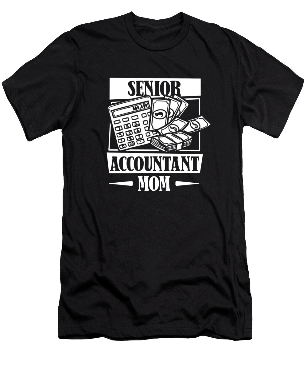 Bookkeeper Mom Accountancy Finance Cpa Senior Accountant Crazy Squirrel T-Shirt