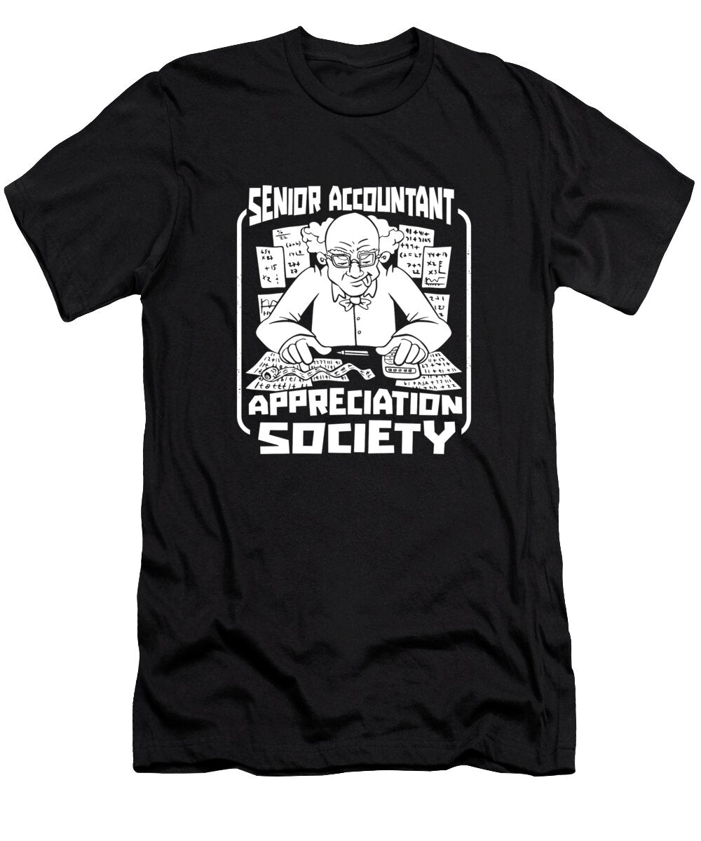 Bookkeeper Society Cpa Bookkeeping Senior Accountant Crazy Squirrel T-Shirt