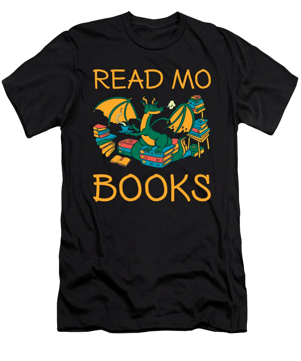 Books Lover Dragon Reading Bookworm Me T-Shirt