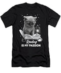 Bookworm Reading Is My Passion Cat Reading a Book Librarian Maximus Designs T-Shirt