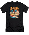 Bookworm Reading Is My Therapy Introvert Quotes Book Lover Maximus Designs T-Shirt
