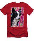 Border Collie on Pink Zelda Tessadori T-Shirt