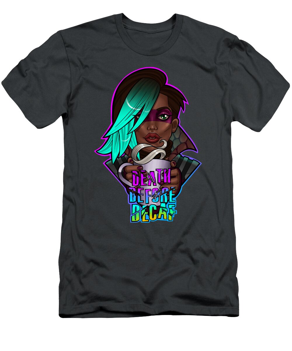 Borderlands Lorelei Death Before Decaf Trung Hai Ly T-Shirt
