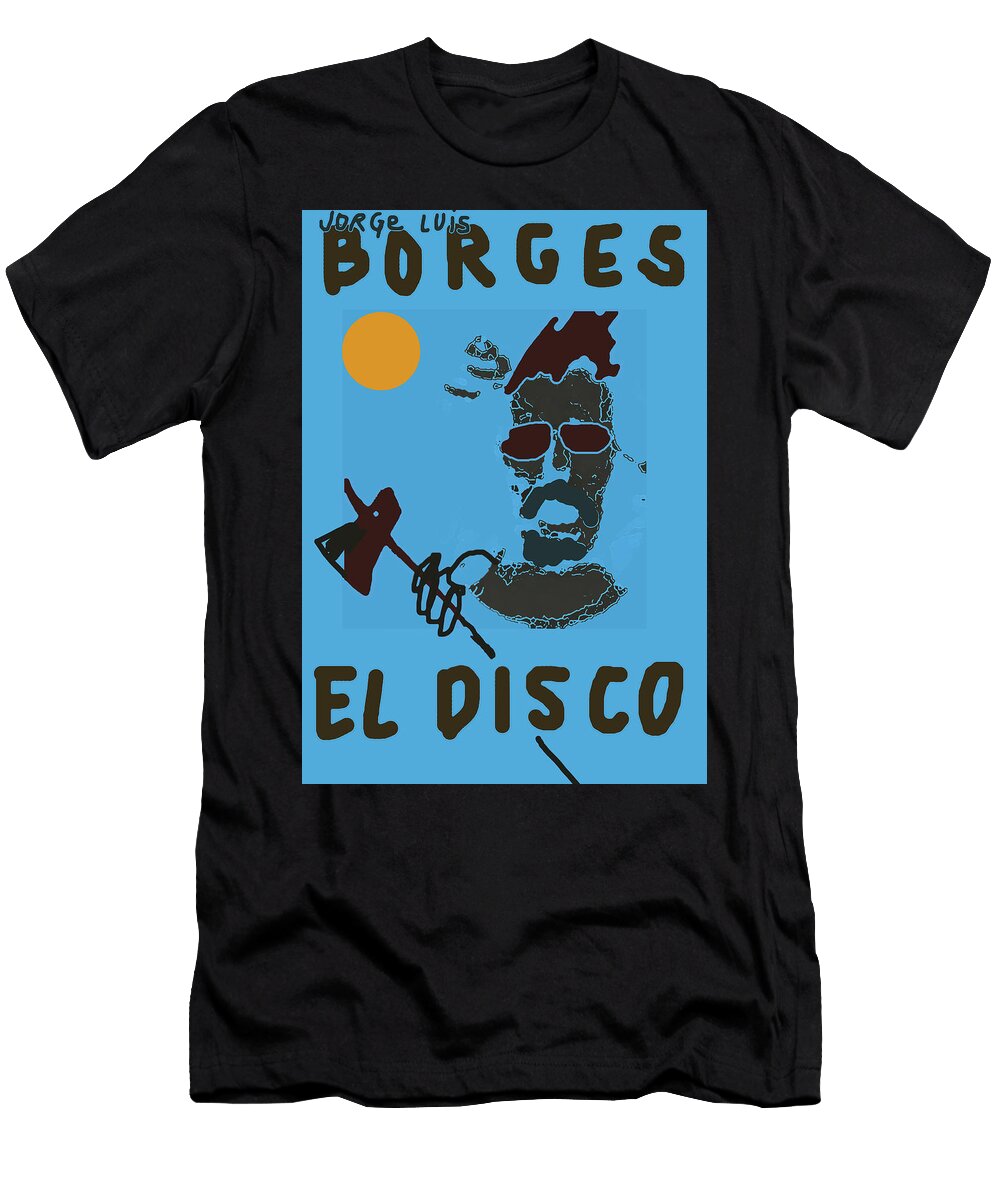 Borges the Disk Poster Paul Sutcliffe T-Shirt