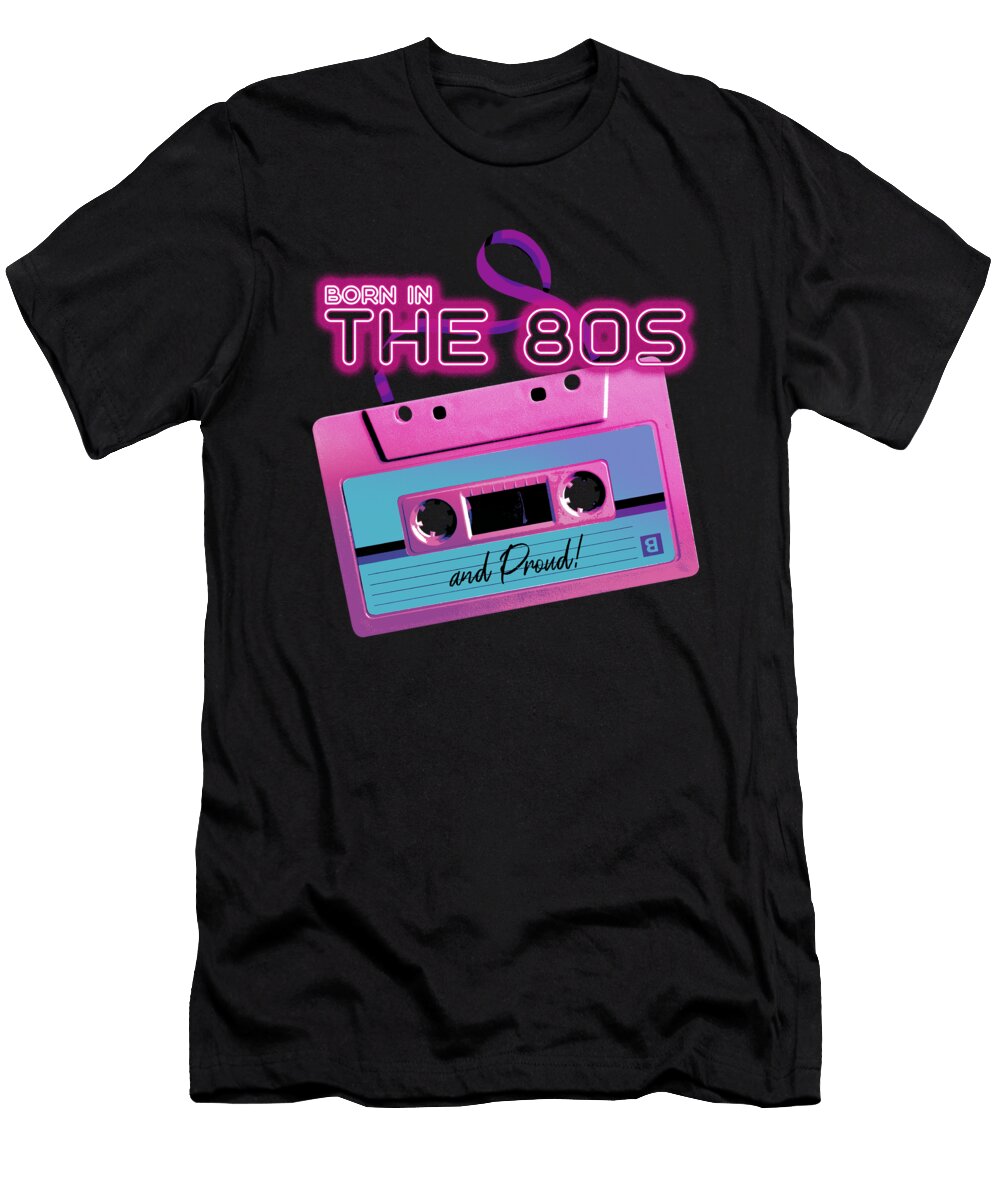 Born Inthe 80s Retro Music Tape Me T-Shirt