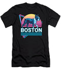 Boston Terrier Retro Vintage Synthwave Aesthetic Sophie Eleanor T-Shirt