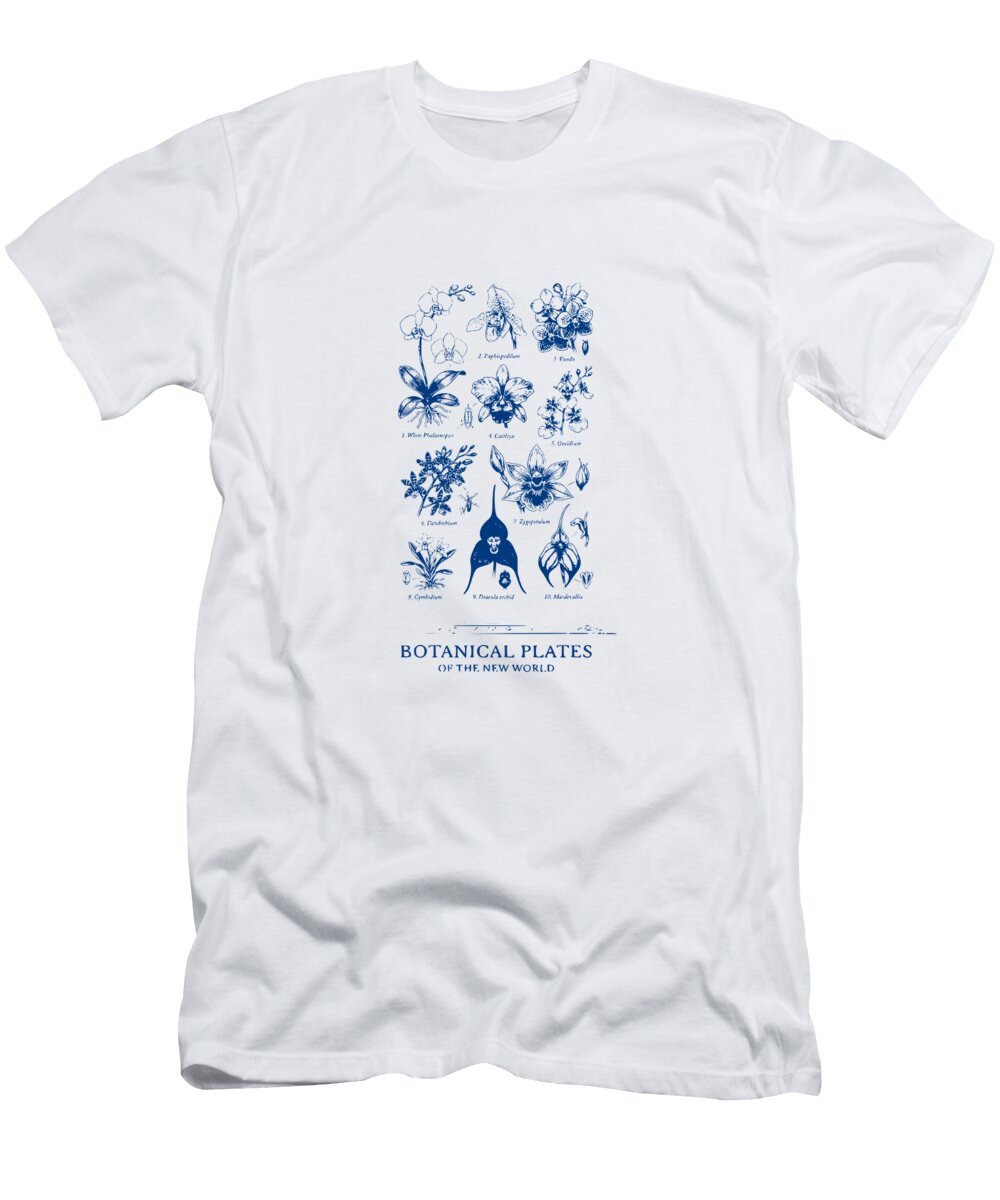 Botanical Plates of Orchids Remida Art Studio T-Shirt