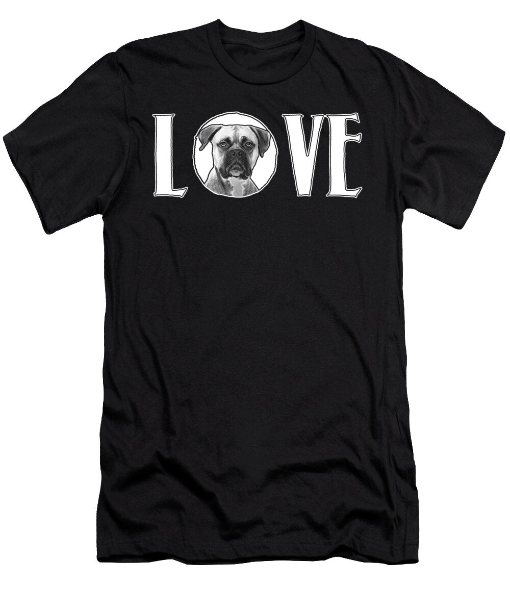 Boxer Dog Love Jacob Zelazny T-Shirt