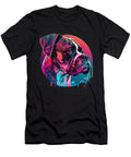 Boxer Dog Synthwave 80s Retrowave Aesthetic Natalie Lidford T-Shirt
