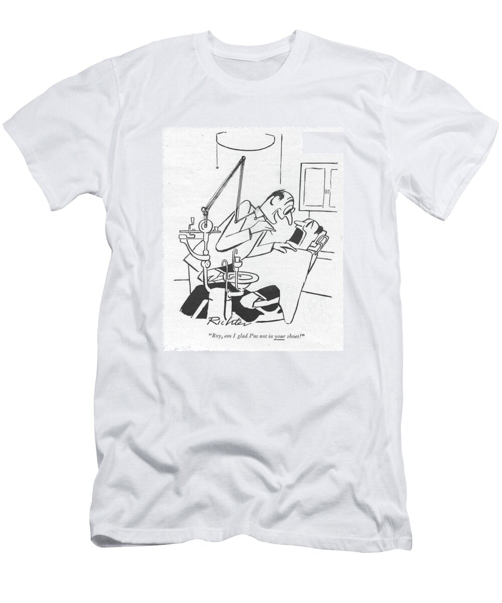 Boy Am I Glad Im Not in Your Shoes Mischa Richter T-Shirt