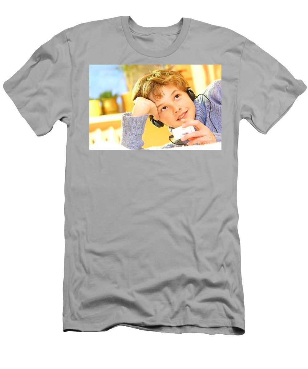 Boy Listen to Music Michal Bednarek T-Shirt