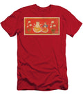 Brahma Seated with Saraswati Brahma Holding the Four Vedas and Saraswai Clutching a Lotus Petal C1650 Bundi School T-Shirt
