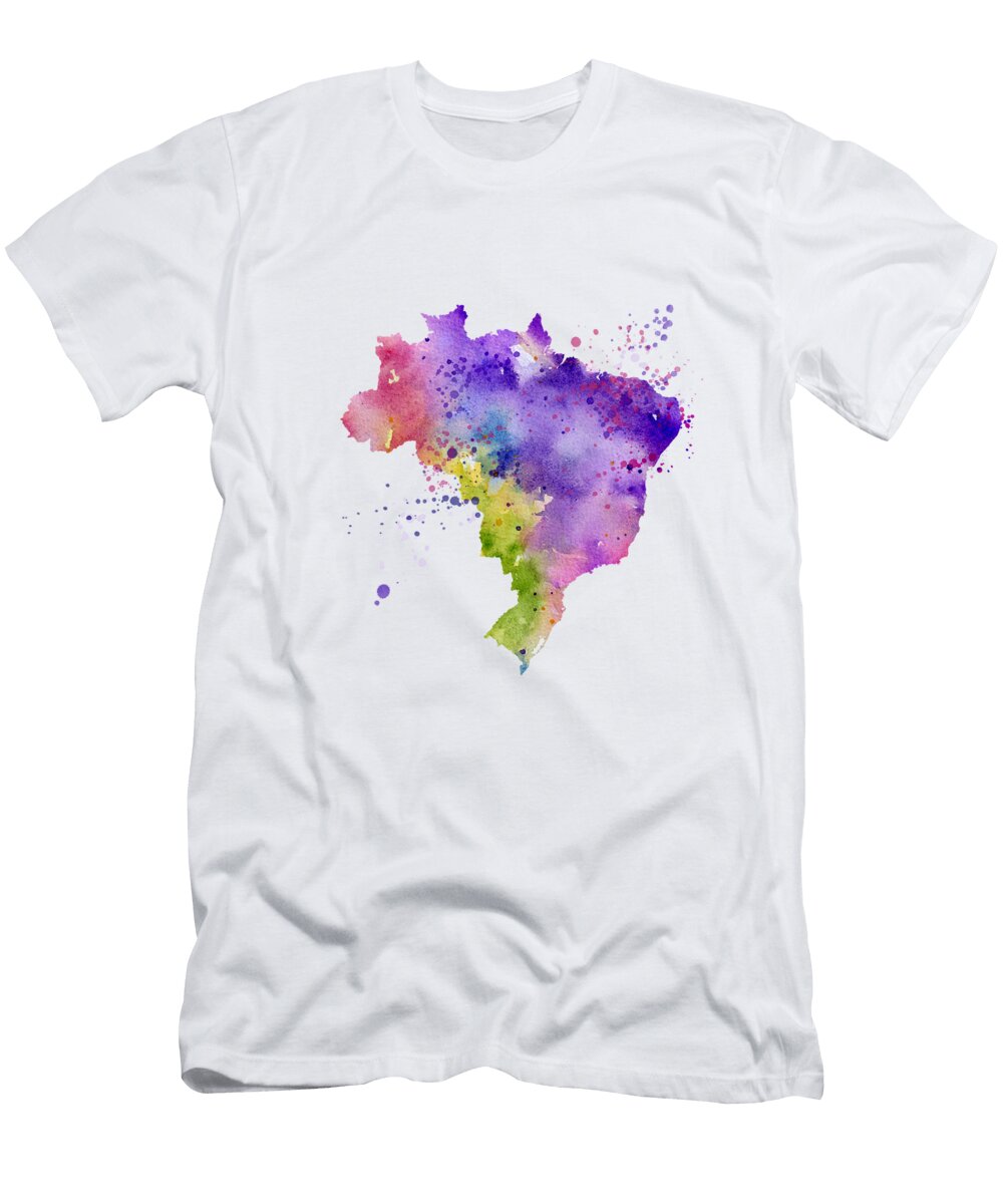Brazil Pastel Abstract DJ Rogers T-Shirt