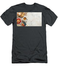 Breakfast with Pastry Berries and Coffee on Marble Background Flat Lay Lily Malor T-Shirt