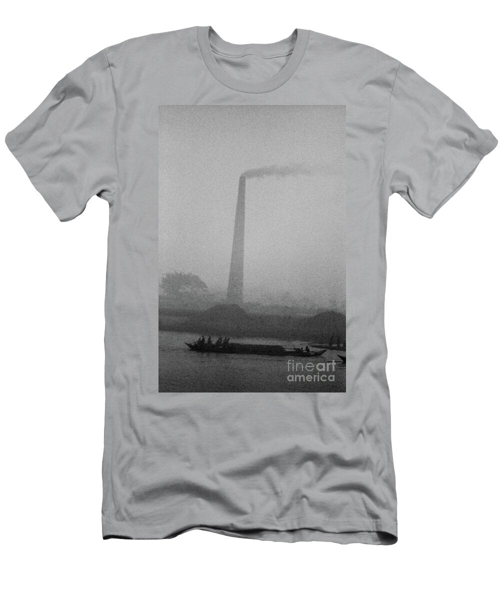Brick Kiln Chimney Stack and Air Pollution in Savar Rupert Grey T-Shirt