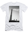 Brick Kiln Smoke and Man Bearing Bricks At a Brickyard At Savar North of Dhaka in the Dry Season Rupert Grey T-Shirt