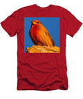 Bright Red Bird Against Blue Sky Mario G Rivera T-Shirt