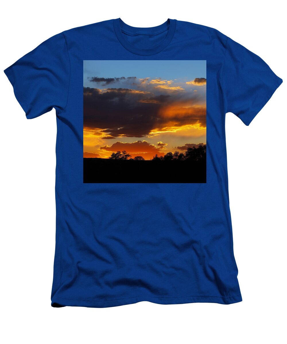 Brilliant Sunset Over Silhouetted Trees Mario G Rivera T-Shirt