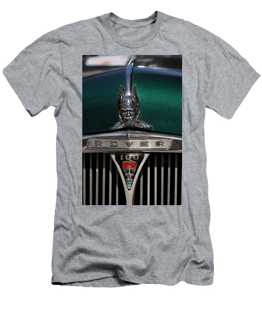 British Antique Rover 100 with Classic Viking Hood Ornament Daniel Ladd T-Shirt
