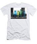 Bromo Seltzer Vintage Glass Bottles Collection Rare Green and Blue 8 Marianna Mills T-Shirt