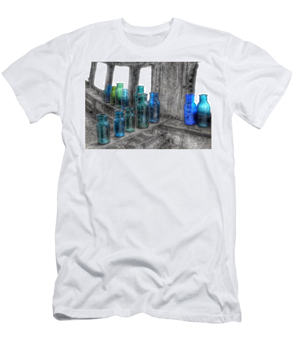 Bromo Seltzer Vintage Glass Bottles Marianna Mills T-Shirt