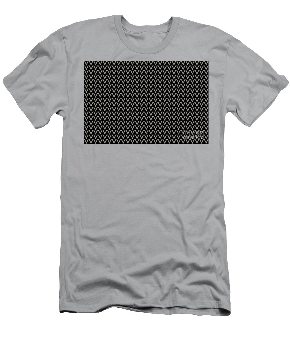 Brown and Black V Shape Chevron Pattern Petite Pattern Minimal Graphic Designs T-Shirt
