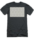 Brown and White Striped Cube Geometric Pattern 2022 Popular Colour Fireplace Mantel 0569 Petite Pattern Minimal Graphic Designs T-Shirt