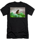 Brown Butterfly on Green Leaves Jane Kirby T-Shirt