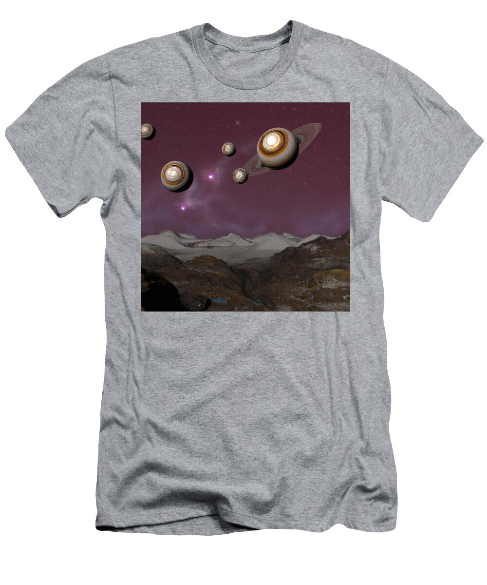 Brown Dwarfs Synthwave Mountain Localhost Ai T-Shirt