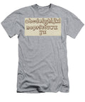Brown Small Relief Font English School T-Shirt