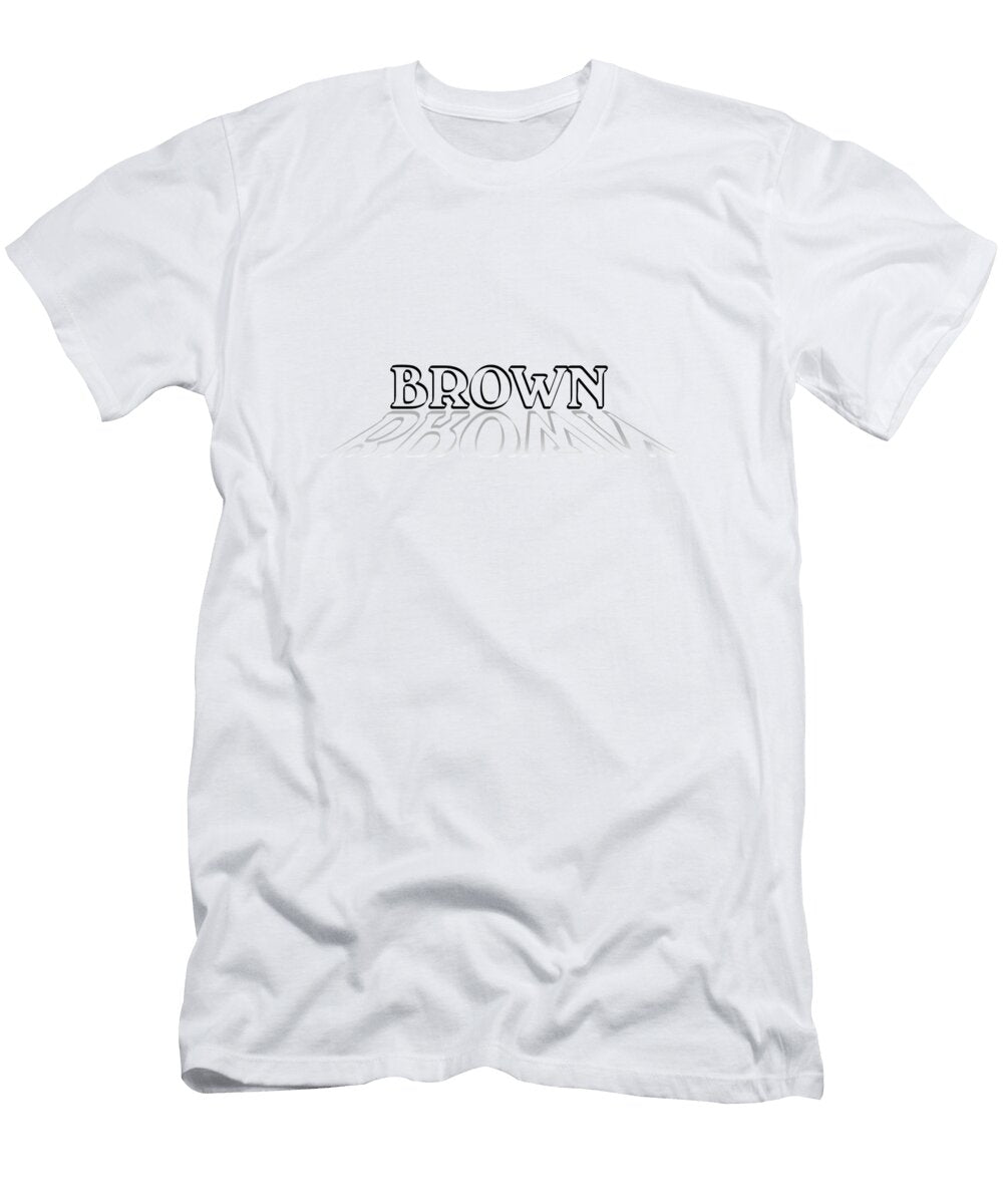 Brown Surname with Faded Shadow Bigalbaloo Stock T-Shirt