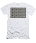 Brownish Gray and White Modern Cube Tile Pattern 2 Petite Pattern Minimal Graphic Designs T-Shirt