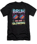Bruh We Are Glowing Retro Sunglasses Moon T-Shirt