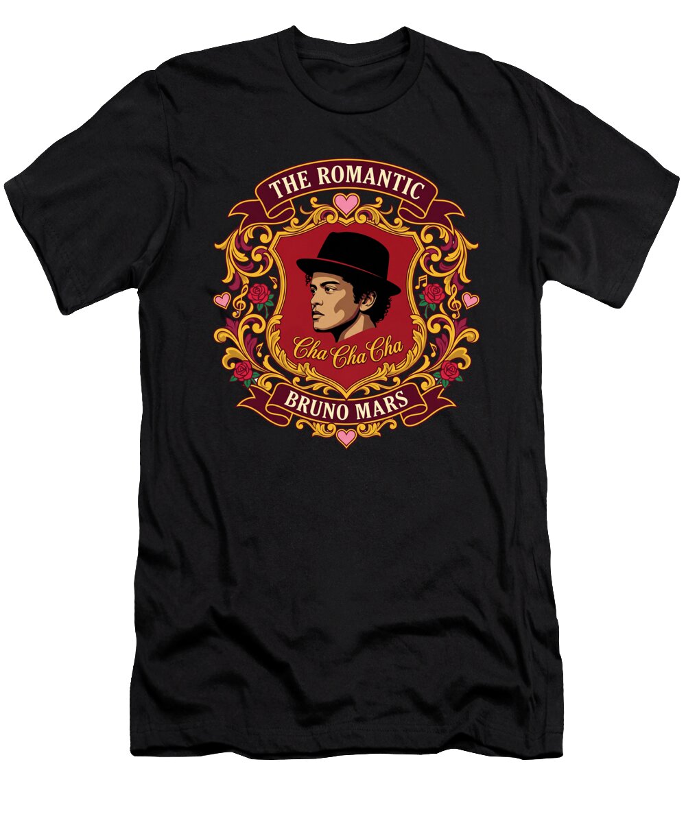 Bruno Mars Cha Cha Cha Romantic Portrait Viral Guy T-Shirt