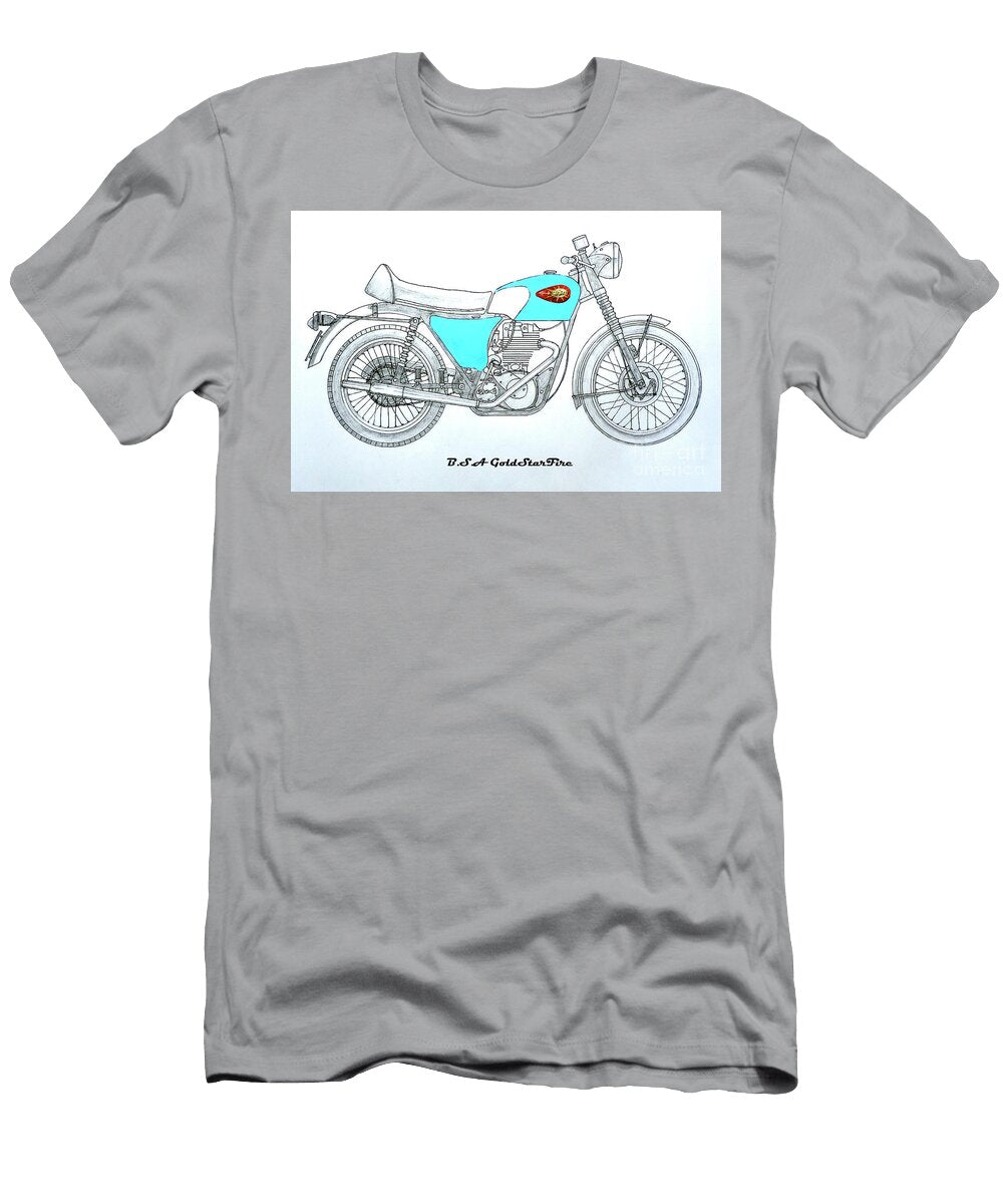 Bsa Gold Star Fire Stephen Brooks T-Shirt
