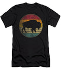 Buffalo Distressed Retro Bison Animal Lover Men Maisie Jackson T-Shirt