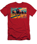 Buffalo Stampede in a Jack Kirby Style Gentle a By Asar Studios Celestial Images T-Shirt
