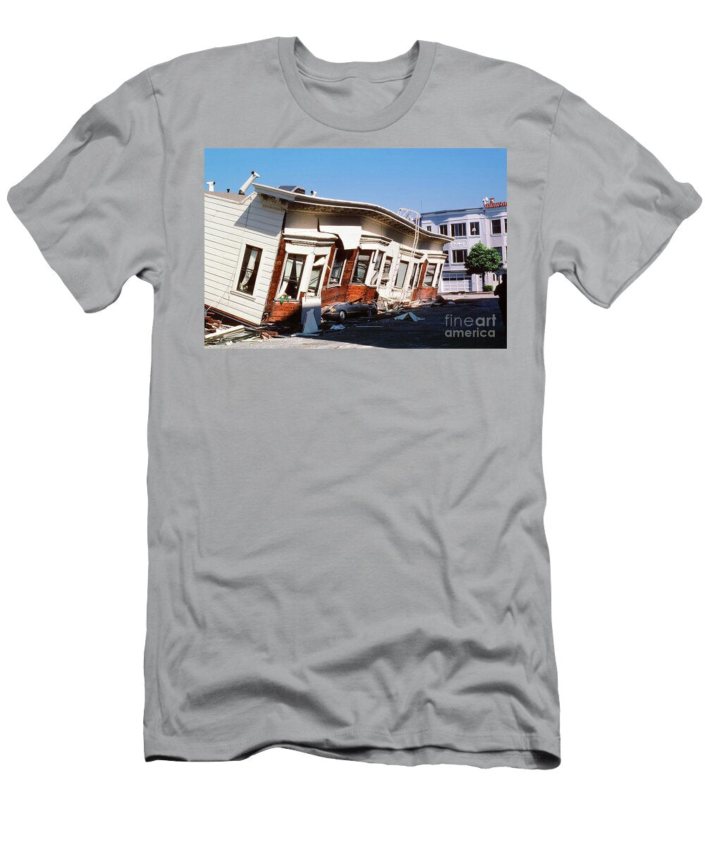 Building Collapse Loma Prieta Earthquake 1989 Marina District Wernher Krutein T-Shirt