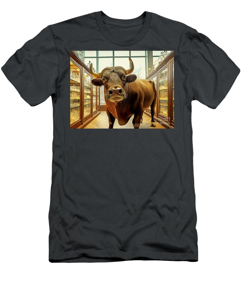 Bull in a China Shop 20250423 V7 Wingsdomain Art and Photography T-Shirt