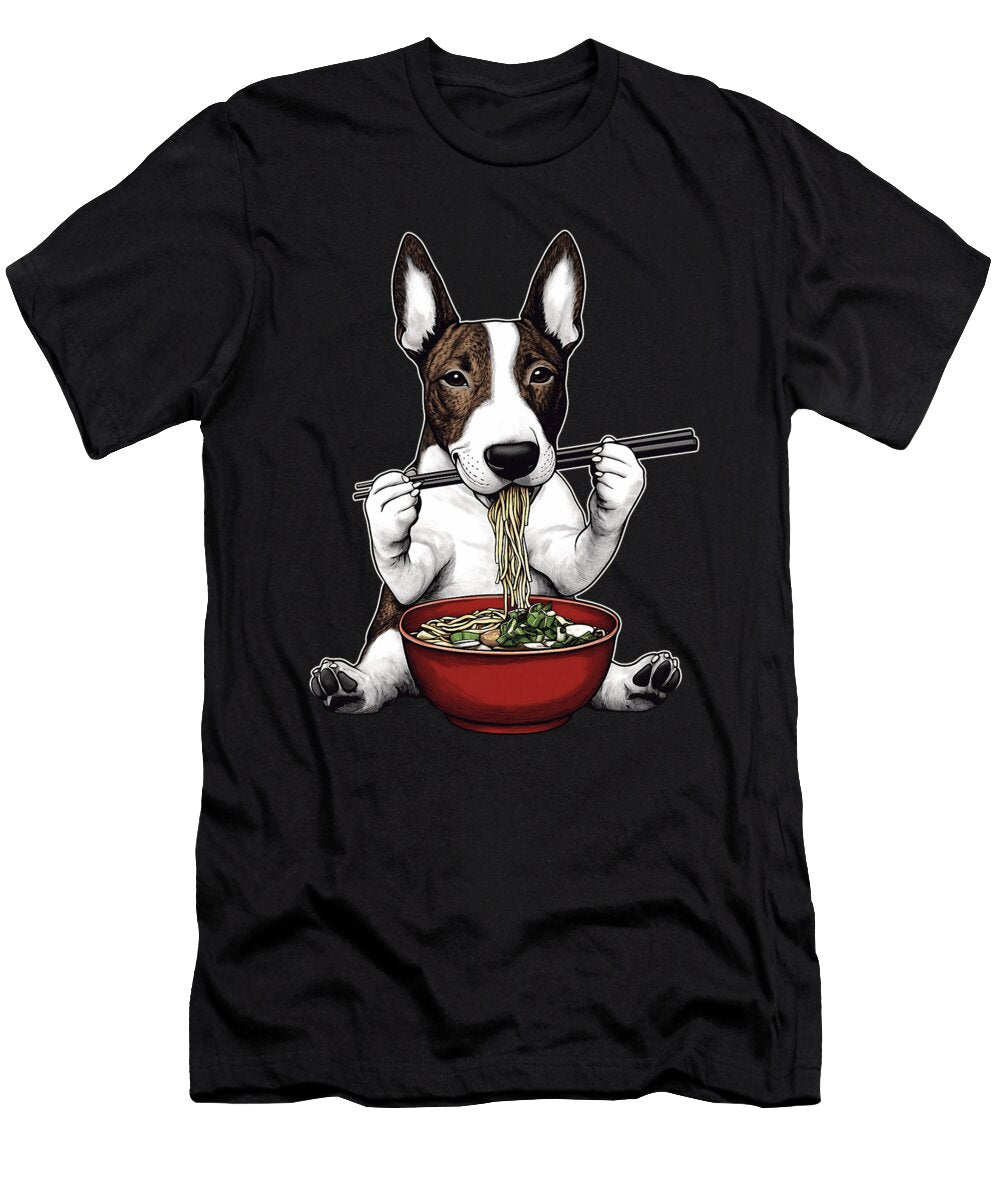 Bull Terrier Dog Ramen Japanese Noodles Dh Bubble T-Shirt