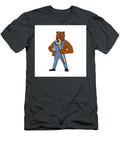 Bulldog Mechanic Holding Wrench Cartoon Aloysius Patrimonio T-Shirt