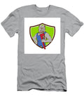 Bulldog Plumber Monkey Wrench Crest Cartoon Aloysius Patrimonio T-Shirt