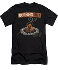 Burning Out Campfire Scene Outdoor Aesthetic T-Shirt