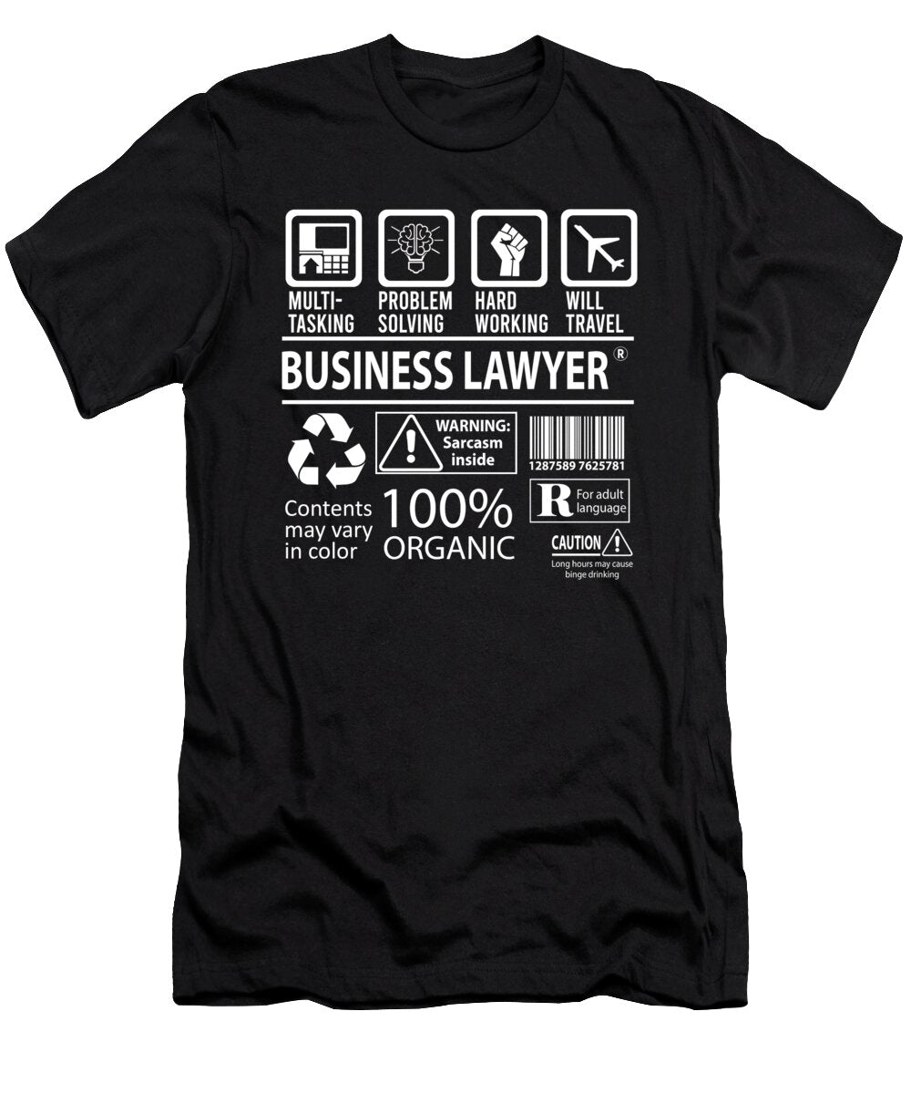 Business Lawyer Multitasking Job Title Gift Item Shi Hu Kang T-Shirt