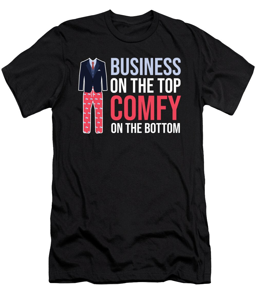 Business on Top Comfy on the Buttom Work From Home Florian Dold Art T-Shirt