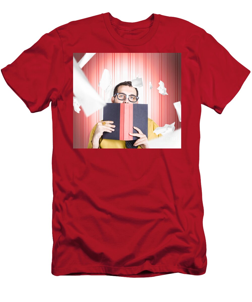 Businessman Studying Stats and Data Statistics Ryan Jorgensen T-Shirt