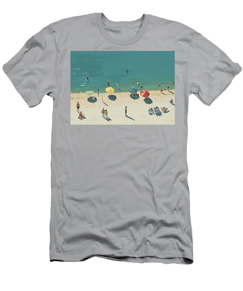 Busy Beach Day Dennis Kirby T-Shirt