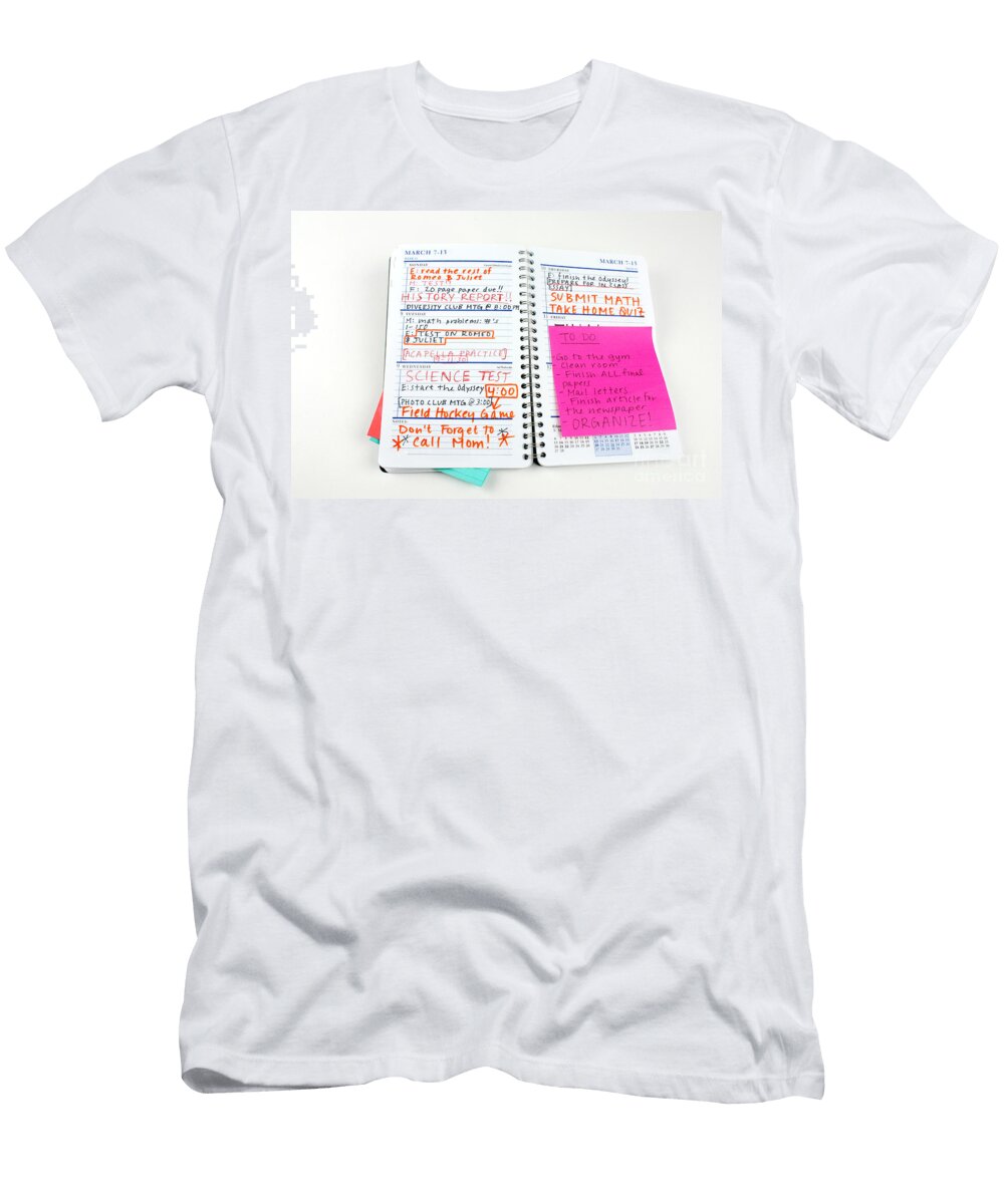 Busy Homework Planner Photo Researchers Inc T-Shirt